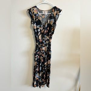 Floral tie dress